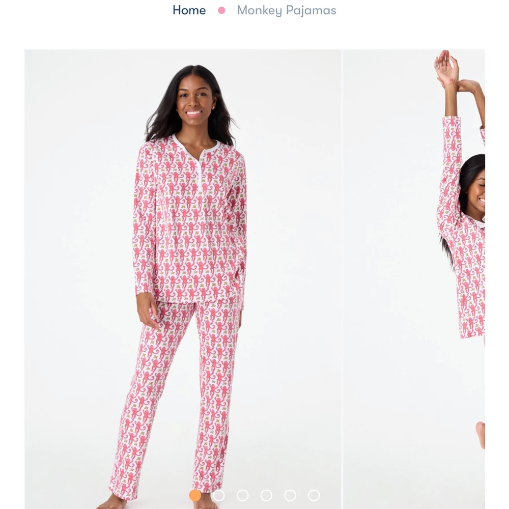 Roller Rabbit Monkey Pajamas XL